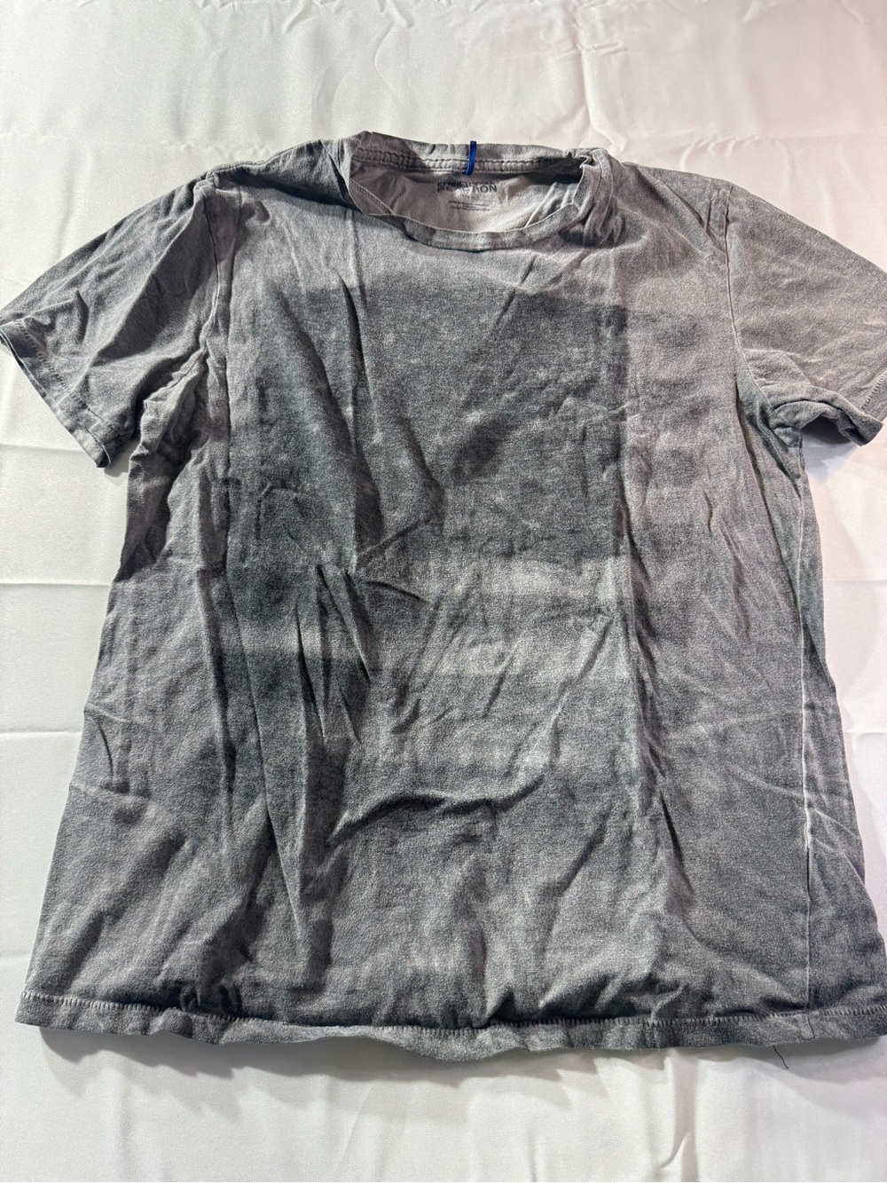 Kenneth Cole Reaction Small Washed Gray Short Sleeve Crewneck Tee